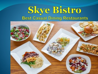 what makes a restaurant a Best casual dining