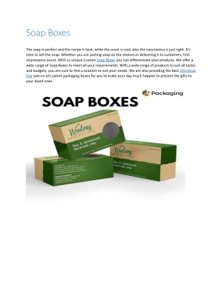 Soap Boxes
