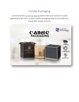 Candle Packaging