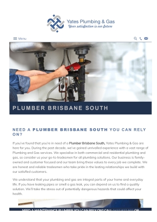 Plumber Brisbane South