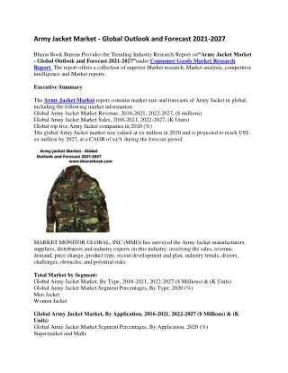 Army Jacket Market - Global Outlook and Forecast 2021-2027-converted