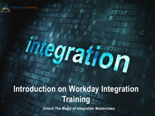 Introduction on Workday Integration Training