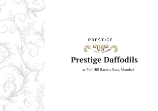 Prestige Daffodils Bandra West, Mumbai | Brochure