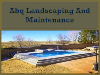 Abq Landscaping And Maintenance