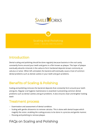 Dental Scaling And Polishing in Gurgaon