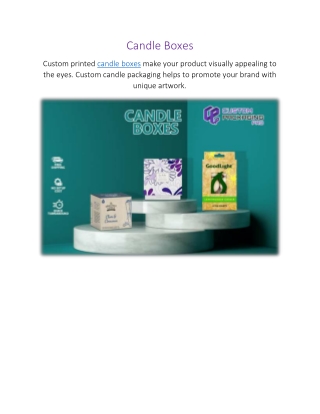 Candle Boxes