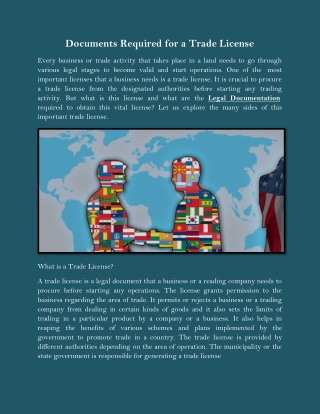 Documents Required for a Trade License