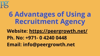 Advantages of Using Recruitment Agency