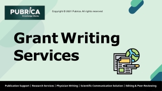 Grant Proposal Writing Services – Pubrica