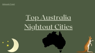 Top Australia Nightout Cities