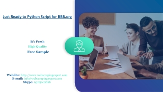 Just Ready to Python Script for BBB.org