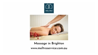 Massage in Brighton