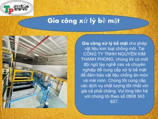 Gia công xử lý bề mặt