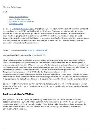 Lockenstab Dm Kosten endlich kein Mysterium mehr    2020