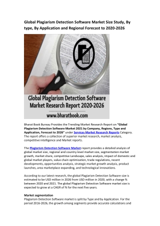 Global Plagiarism Detection Software Market Research Report 2020-2026