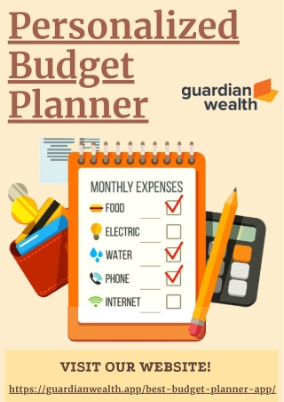 Try Personalized Budget Planner | Attain Financial Freedom - GuardianWealth