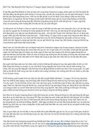 The xem truc tiep bong da keo nha cai Case Study You'll Never Forget