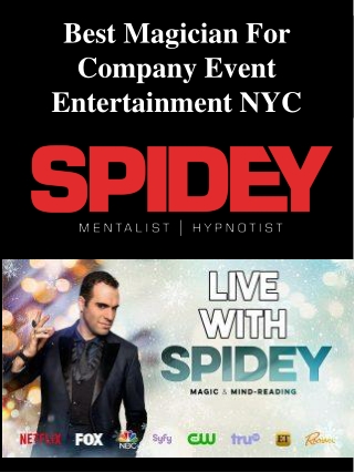 Best Magician For Company Event Entertainment NYC