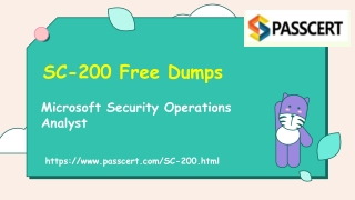 Try Free 2021 Microsoft SC-200 Exam Dumps