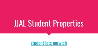 JJAL Student Properties