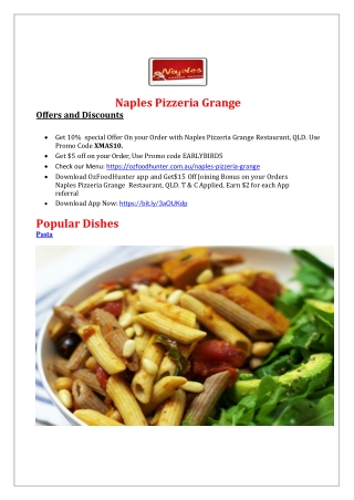 10%  off - Naples Pizzeria Grange Menu - Pizza takeaway, Qld