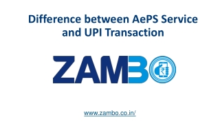 Difference between AePS Service and UPI Transaction