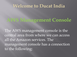 aws management console