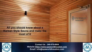 All you should know about a Korean Style Sauna and make the most of it