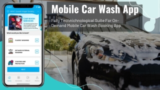 Mobile Car Wash App