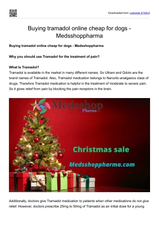 Buying tramadol online cheap for dogs - Medsshoppharma
