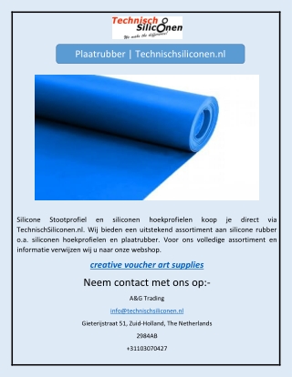 Plaatrubber | Technischsiliconen.nl