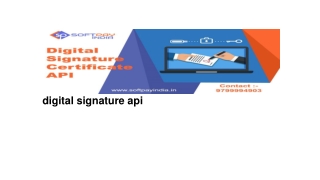 Digital signature api