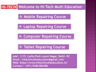 Computer hardware repairing course in Delhi