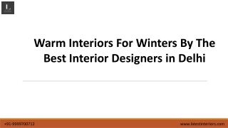 Latest Interior Trends For Winters (Consult Us) - Latest Interiors