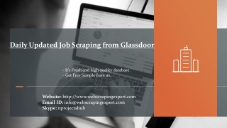 Daily Updated Job Scraping from Glassdoor