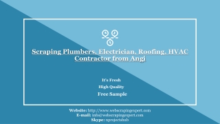 Scraping Plumbers, Electrician, Roofing, HVAC Contractor from Angi