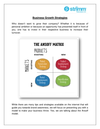 Business Growth Strategies