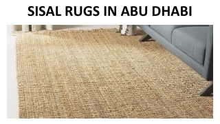 SISAL RUGS IN ABU DHABI