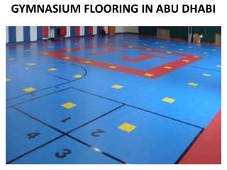 GYMNASIUM FLOORING IN ABU DHABI