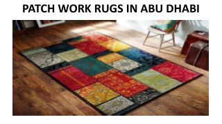 PATCH WORK RUGS IN ABU DHABI
