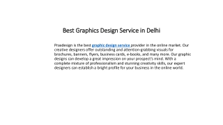 Best Graphics Design Service in Delh