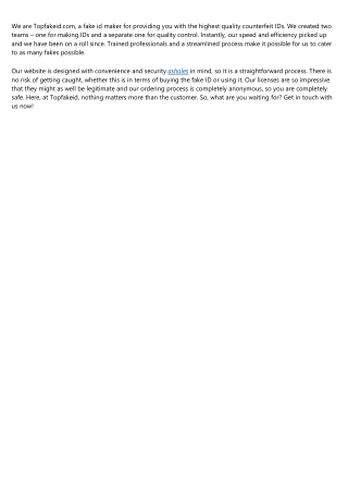 Buy Scannable Fake ID – Premium Fake IDs