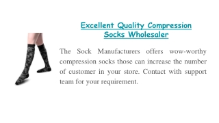 Excellent Quality Compression Socks Wholesaler