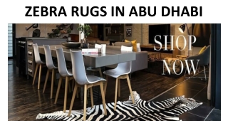 ZEBRA RUGS IN ABU DHABI