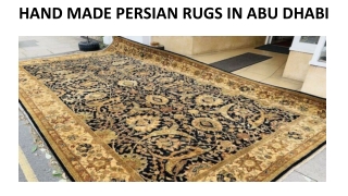 HAND MADE PERSIAN RUGS IN ABU DHABI