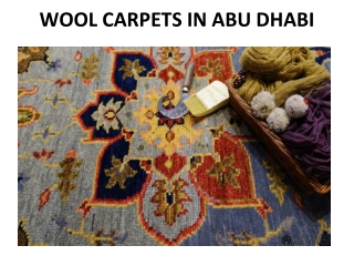 WOOL CARPETS IN ABU DHABI