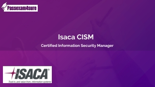 Exclusive Offer Get 30% Discount On Isaca CISM Dumps [Christmas 2021]