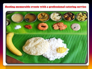 Hosting memorable events with a professional catering service