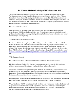 So Wählen Sie Den Richtigen Wifi.pdf-