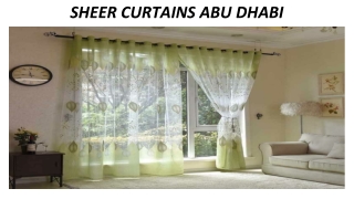 SHEER CURTAINS ABU DHABI